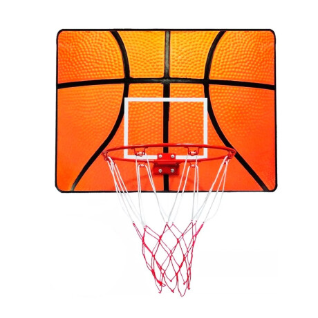 Tablero Aro Basquetbol P/ Puerta+ Red Naranja