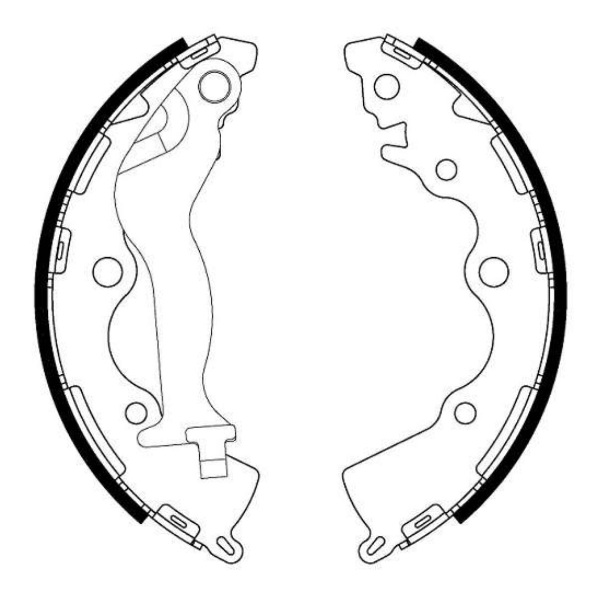 JUEGO DE PATINES DE FRENO TRASEROS 