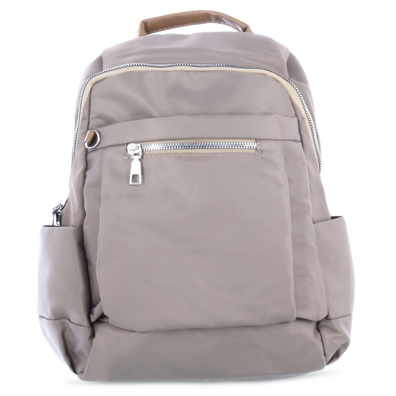 Mochila Miss Carol con cierres metalicos AZURITA Taupe