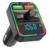 Transmisor Fm Receptor Para Auto USB RGB Bluetooth Cargador Transmisor Fm Receptor Para Auto USB RGB Bluetooth Cargador