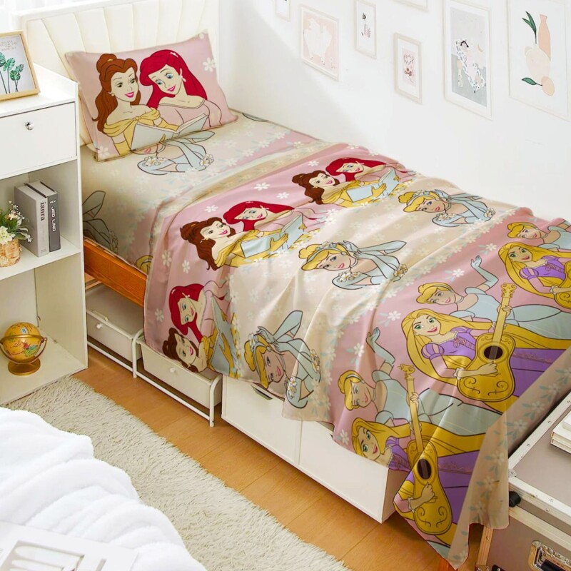 Juego De Sábanas Disney Infantil 1 Plaza Frozen Para Dormitorio Infantil Princesas