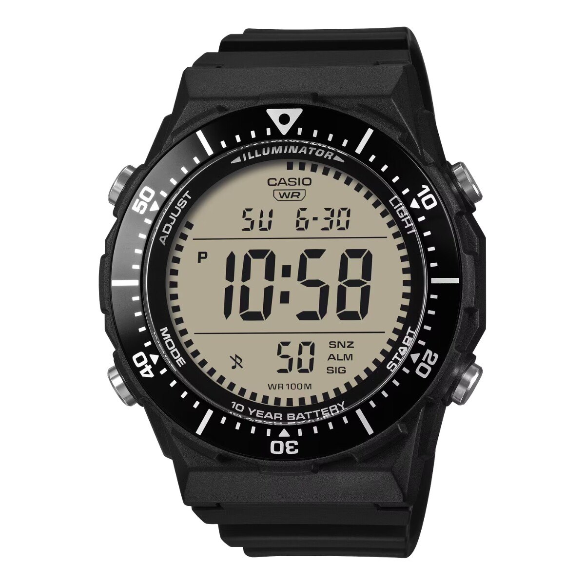 Reloj CASIO AE1700H-1AVDF Resina Negro Esfera 47mm 