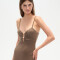 Vestido Finlar Taupe / Mink / Vison