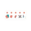 Set x4 molinetes para decorar Do it yourself Djeco 5+ Set X4 Molinetes Para Decorar Do It Yourself Djeco 5+