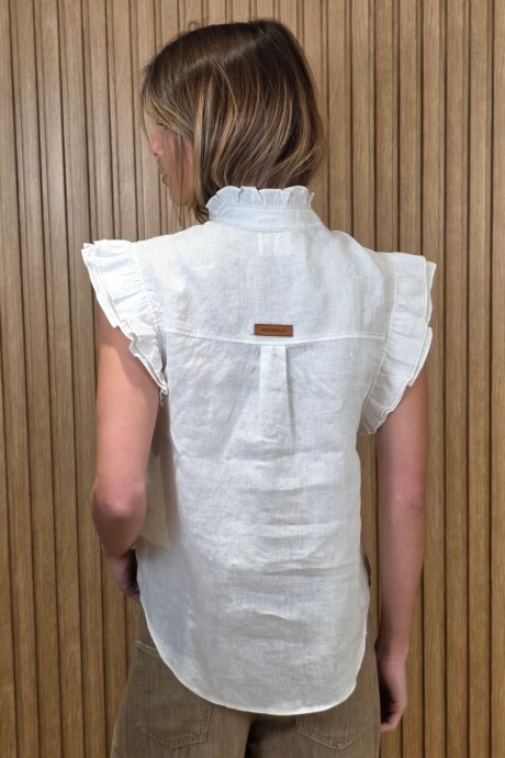Musculosa Coco Puro Lino Blanco