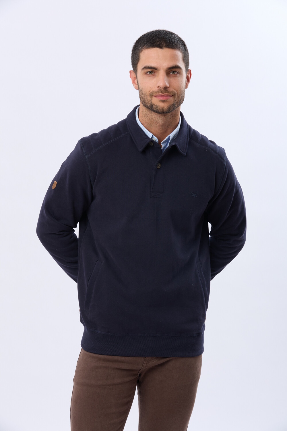 BUZO POLO DE FELPA Azul