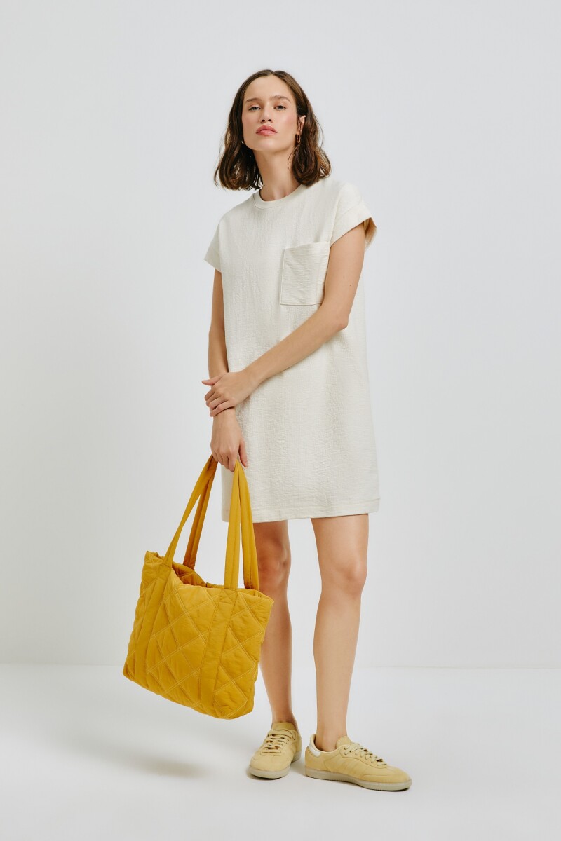 VESTIDO MM FEM - CREMA 