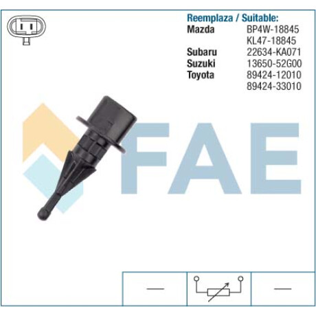 BULBO INTERRUPTOR - TEMP. AIRE VITARA-ALTO-FORESTER ACOPLE RAPIDO FAE BULBO INTERRUPTOR - TEMP. AIRE VITARA-ALTO-FORESTER ACOPLE RAPIDO FAE
