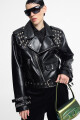CHAQUETA BIKER Negro