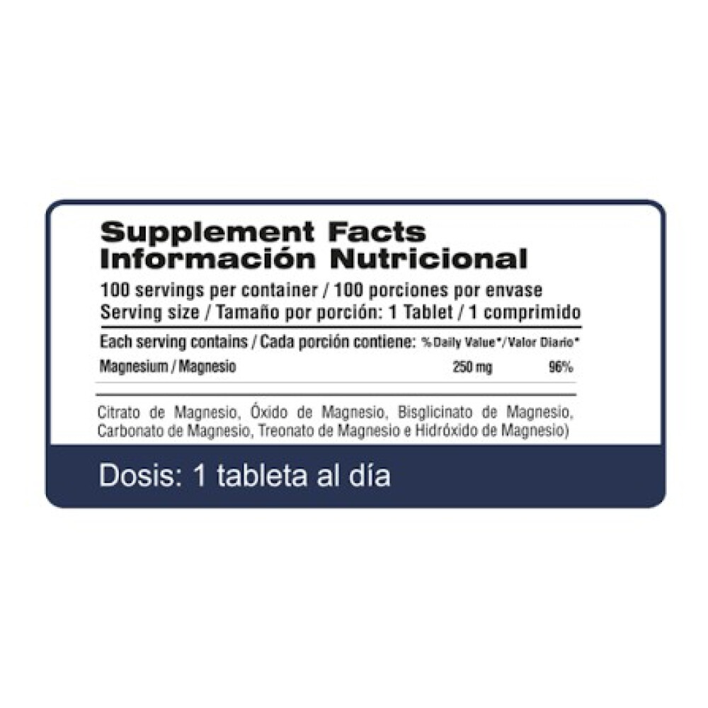 Magnesium Complete 6 | 100 Tabletas - Qualivits Magnesium Complete 6 | 100 Tabletas - Qualivits