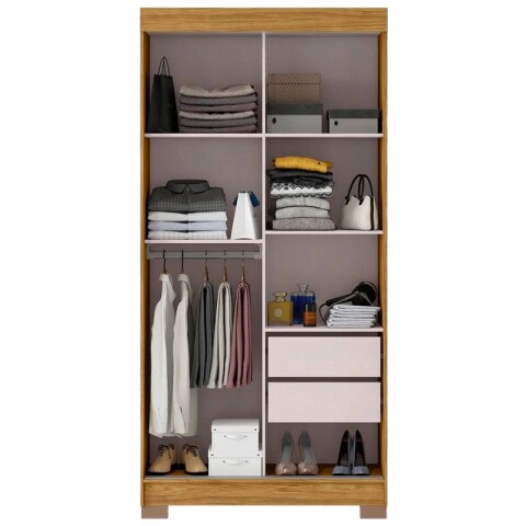 Juego de Dormitorio Ropero Antares 2 Puertas Corredizas y Comoda Vega 4 Cajones Juego de Dormitorio Ropero Antares 2 Puertas Corredizas y Comoda Vega 4 Cajones