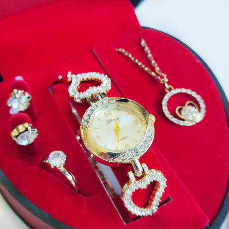 Set De Reloj De Corazón Corazón En Circulo