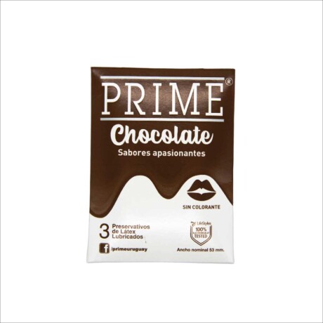 PRESERVATIVO PRIME CHOCOLATE X3 PRESERVATIVO PRIME CHOCOLATE X3