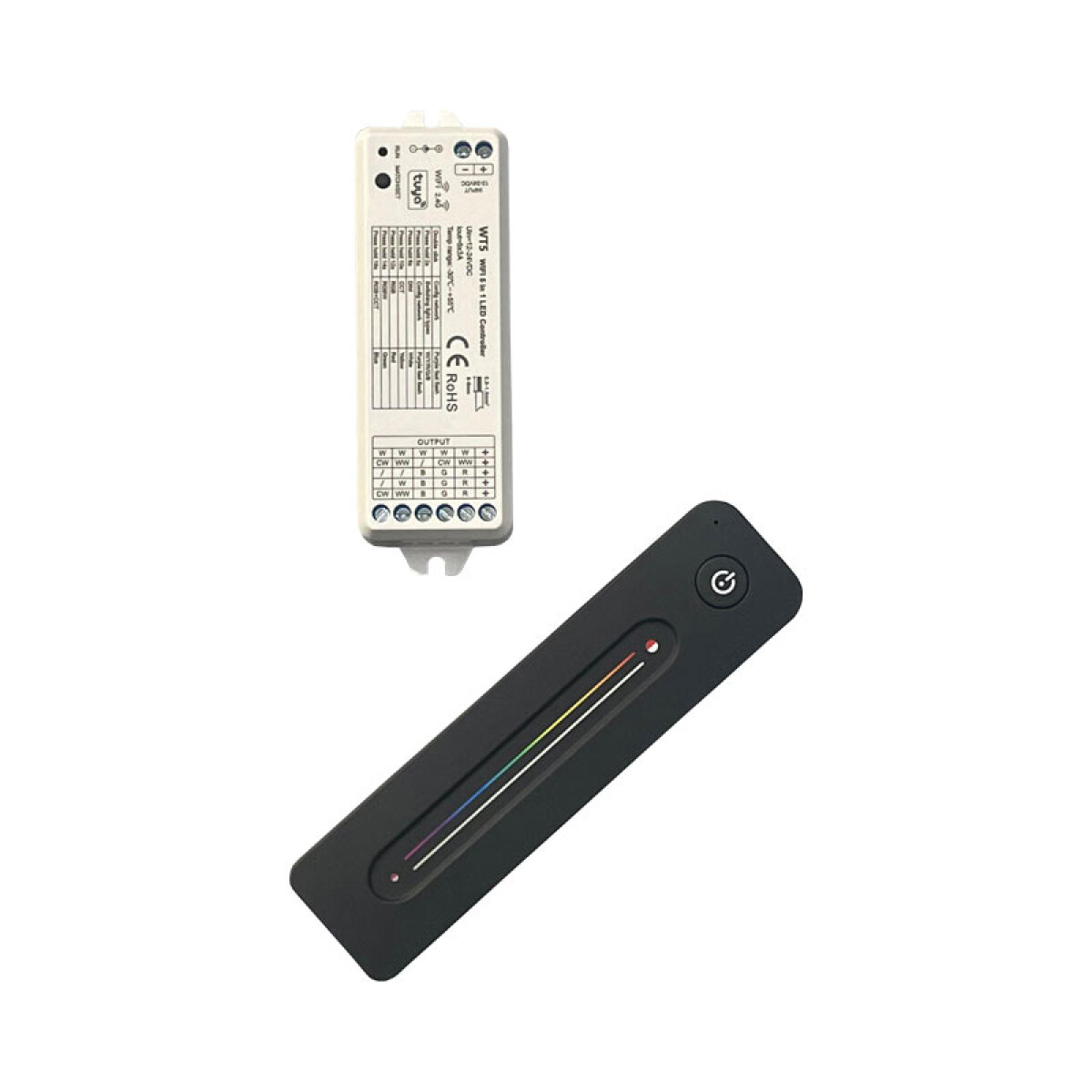 Controlador para cinta LED RGBW TUYA + control RF - ZU0628 