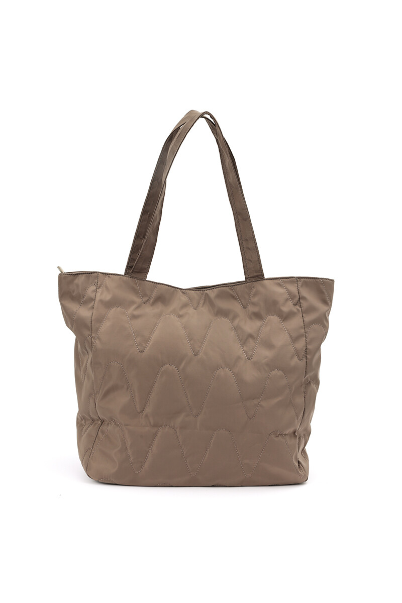 Bolso shopper khaki