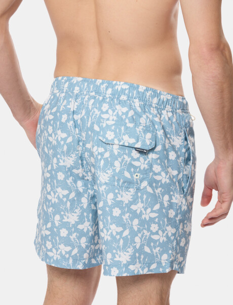 SHORT DE BAÑO ESTAMPADO Denim