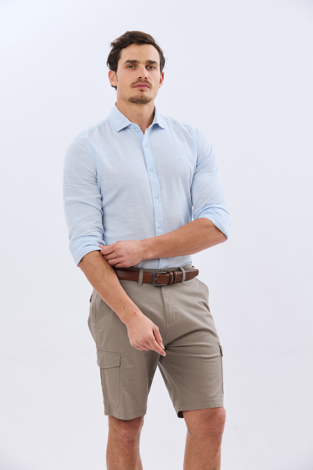 BERMUDA CARGO CON ELASTANO Khaki