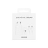 Cargador original Samsung GaN de 25W color blanco Cargador Original Samsung Gan De 25w Color Blanco
