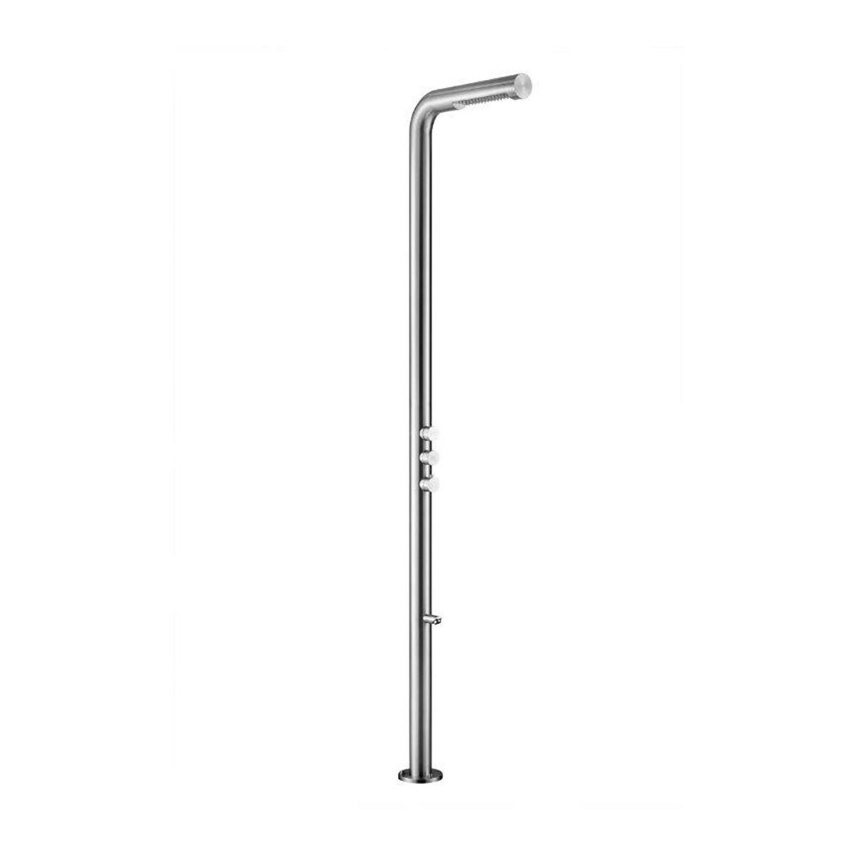 COLUMNA DUCHA PARA EXTERIOR SATINADA 127X32X21 