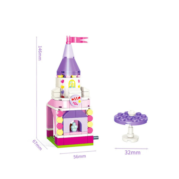 Juguete castillo armable diseño 2