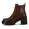 Darkness Bota De Dama Caña Baja Taco Cuadrado C/ Elast - Marrin Os Marron Oscuro