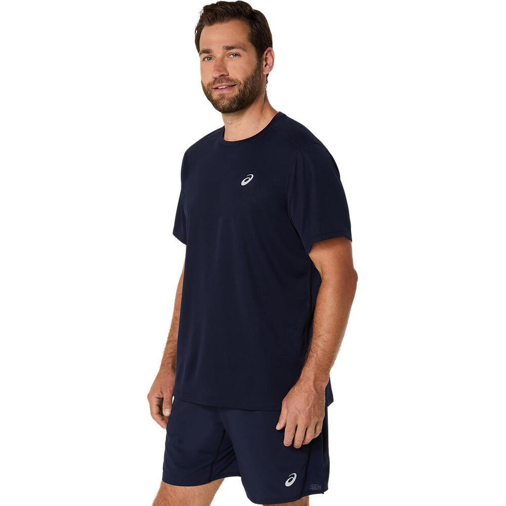 Polo Running Asics Silver SS Top Hombre Midnight