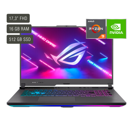 Notebook Gamer Asus Rog Strix 17,3'' Ryzen 9 16GB 512GB W11 RTX4060 001