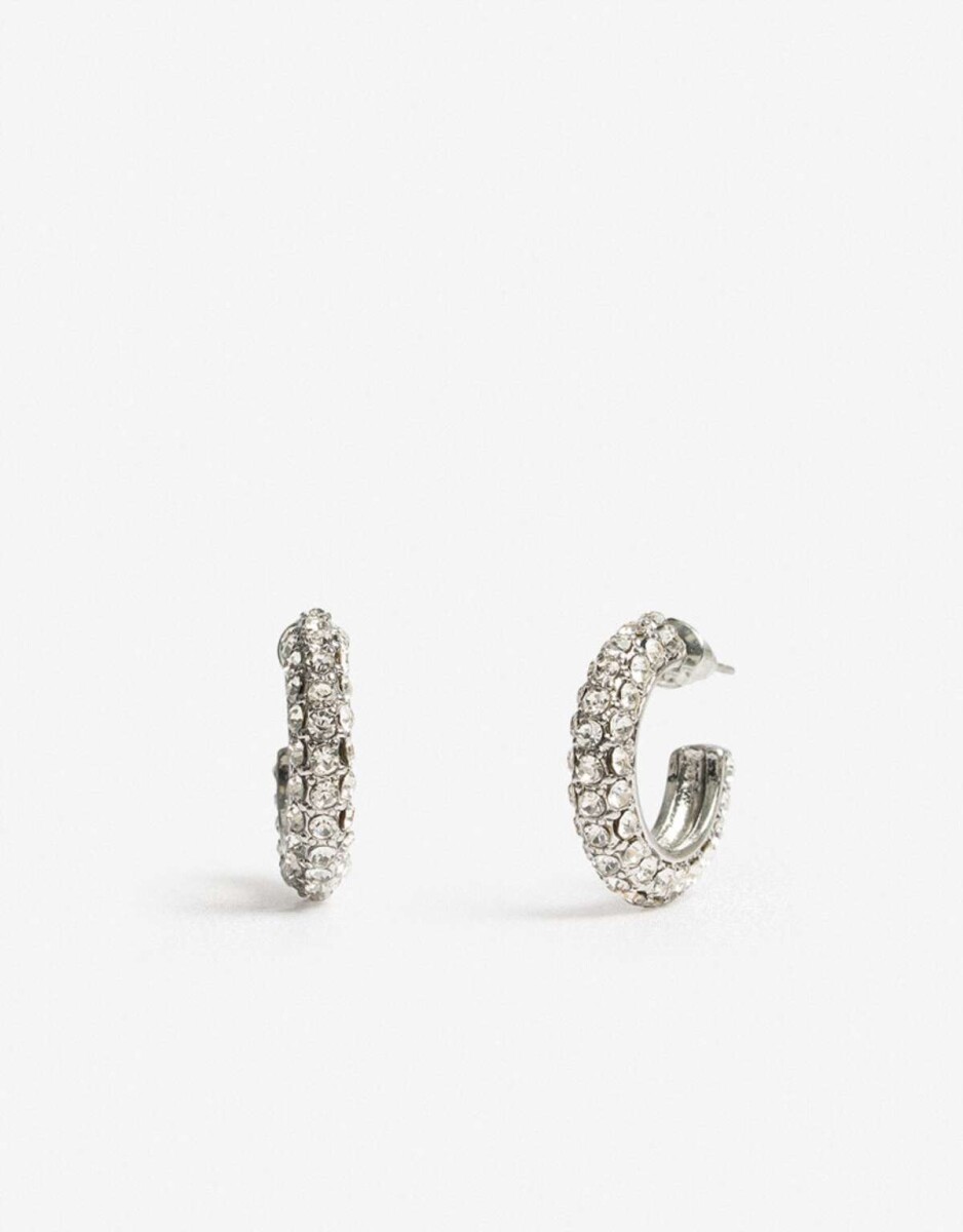 Argollas Strass - Cristal 