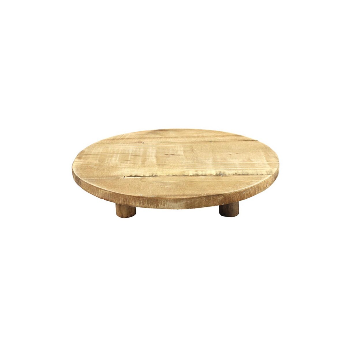 BANDEJA REDONDA - MADERA NATURAL-BEIGE CONNOR 