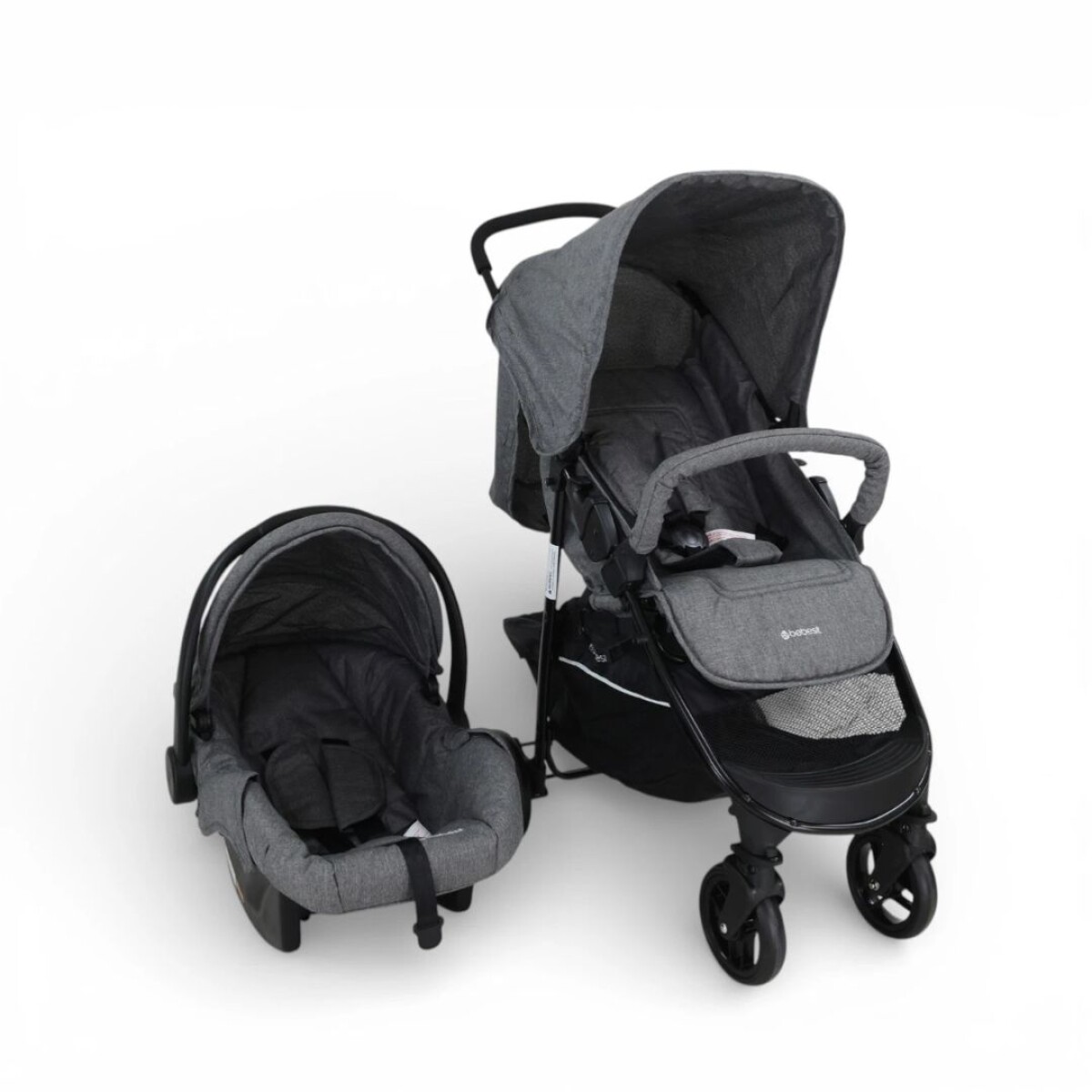 Coche Travel System ELORA TS + Baby Silla Bebesit Gris 