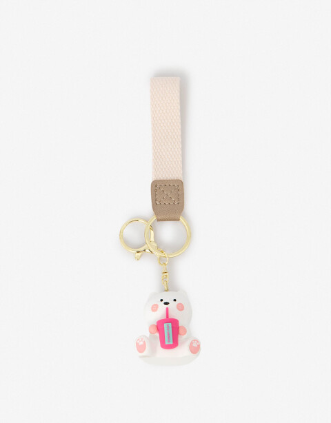 Rega Varios Llavero Y Charm De Gatito - Blanco Sucio