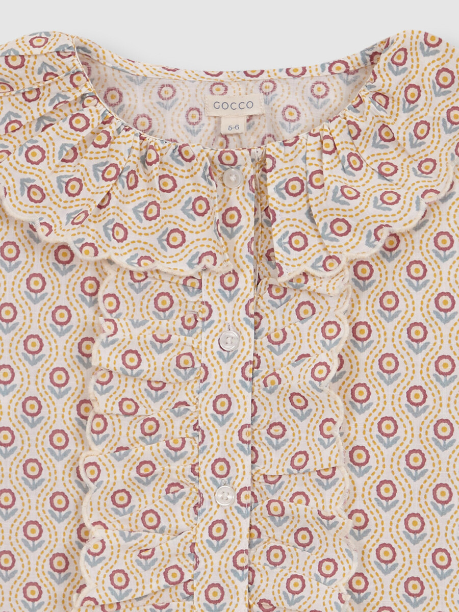 Blusa Estampada Blanco