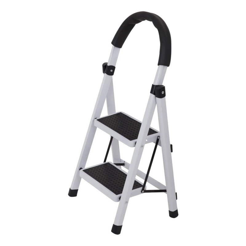 Escalera De Aluminio Tijera 2 Escalones Antideslizante Negro
