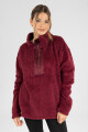 Sweater sherpa Bordeaux