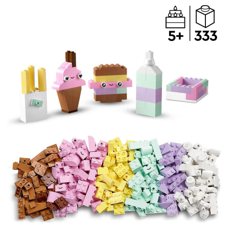 SET LEGO CLASSIC 11028 DIVERSIÓN CREATIVA: PASTEL 333 PIEZAS SET LEGO CLASSIC 11028 DIVERSIÓN CREATIVA: PASTEL 333 PIEZAS