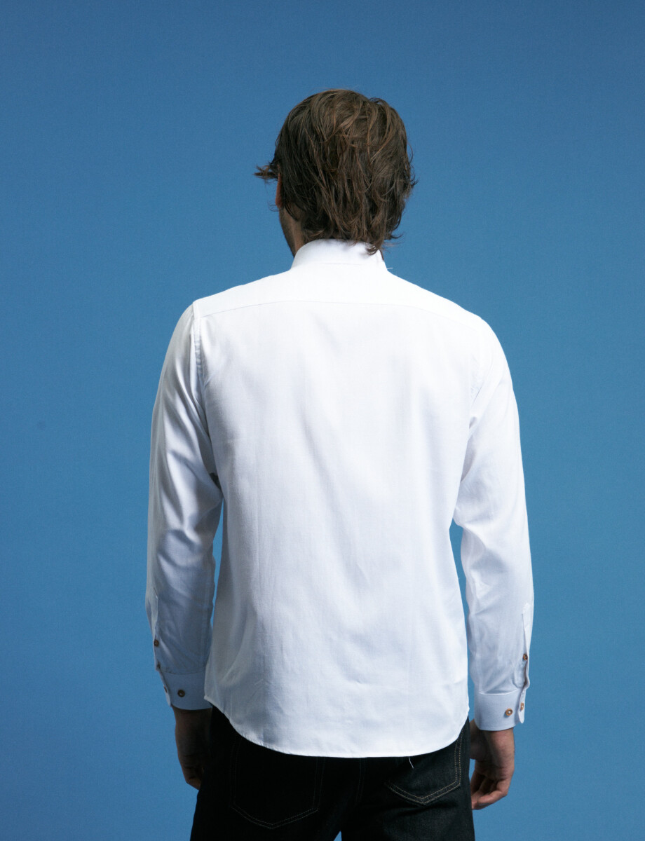 012487 CAMISA HARRINGTON LABEL Blanco
