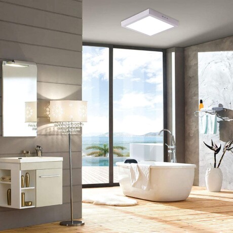 Panel LED 24W, de adosar, aplicar cuadrado BLANCO Cálido 3000K