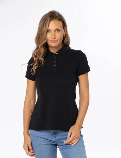 POLO PIQUE LISA Negro