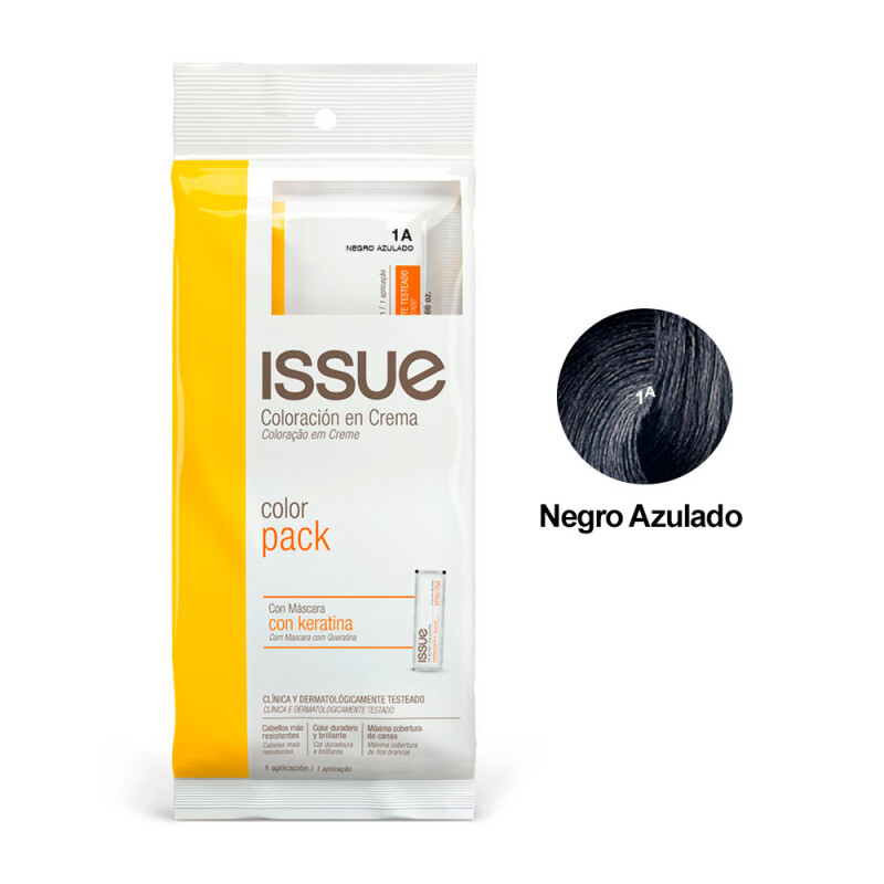 Color Pack Issue Shock Keratina No 1 Negro Azulado Color Pack Issue Shock Keratina No 1 Negro Azulado