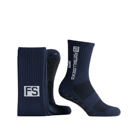 Par de Medias Deportivas Antideslizantes para Fútbol FS Azul Oscuro