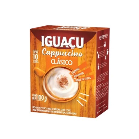 CAFE IGUACU CAPUCCINO CLASICO X 10 SOBRES 001