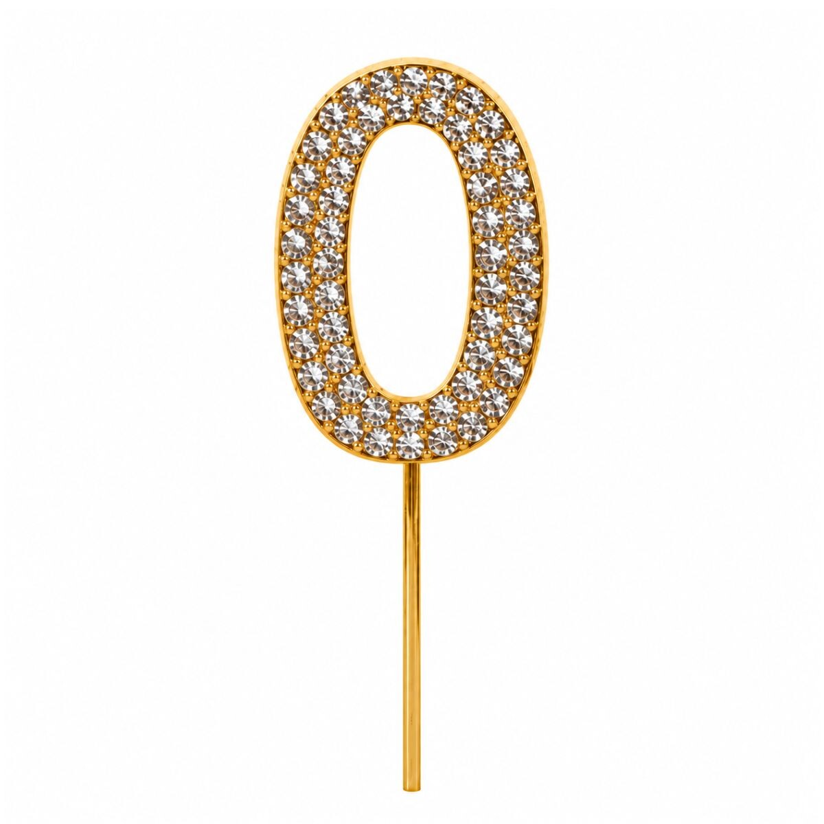 Topper Número Brilloso de Strass - CERO 