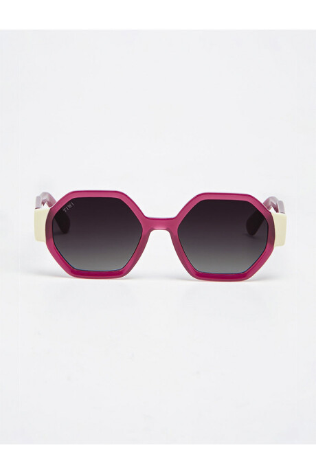 Lentes Tiwi Valette Shiny Bicolor Cherry/beige With Burgundy Grad
