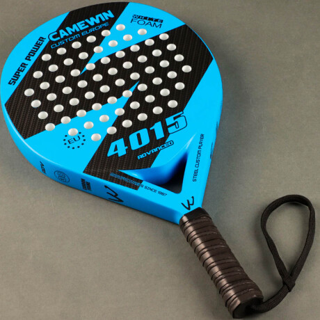 Paleta Padel Carbono Raqueta Profesional + Funda Azul-Negro