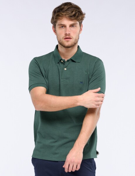 POLO PIQUE LISA Verde Oscuro