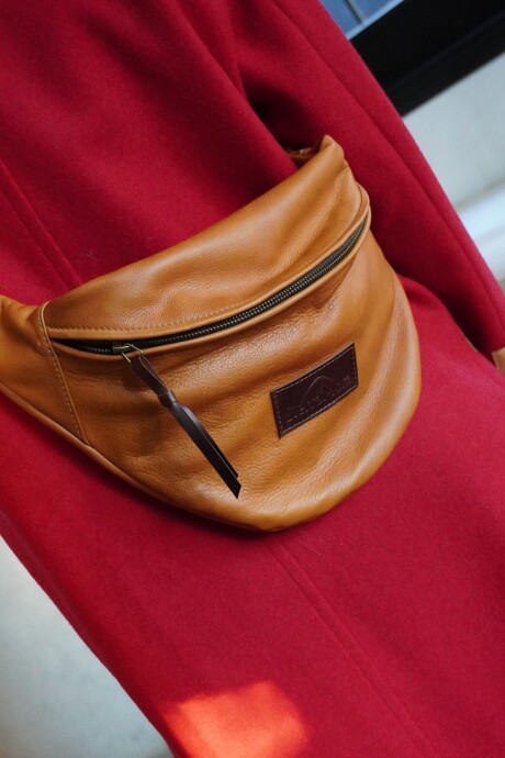 Leather Fanny Pack Camel