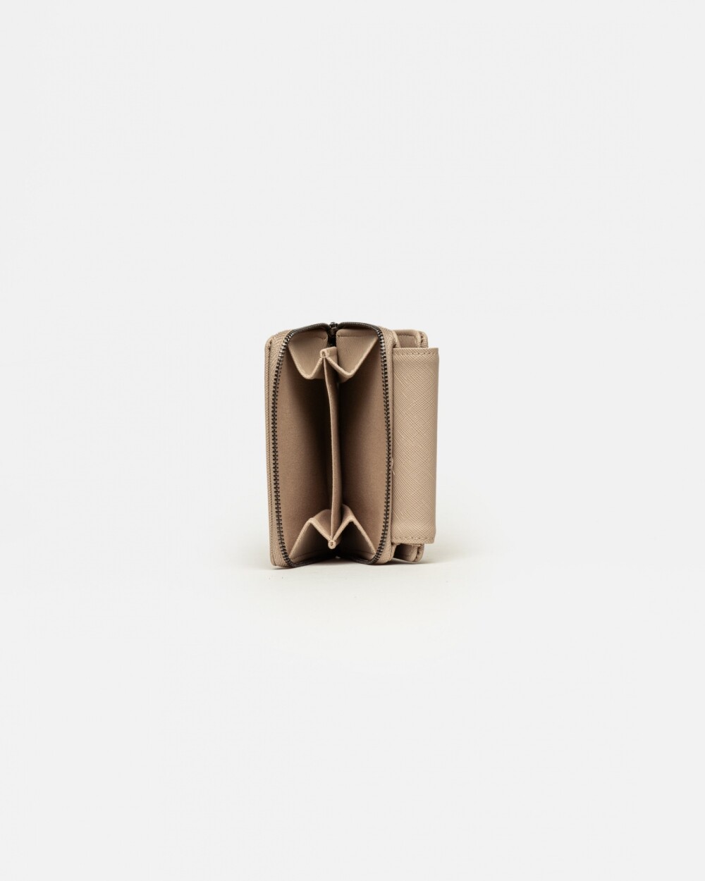 Billetera Hadley en efecto cuero Natural