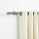 Barrote cortina metal Jade 1,5m + 2 soportes PLATEADO