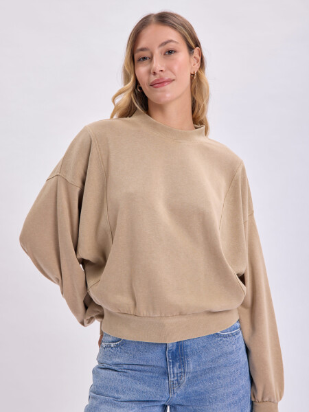 Buzo manga balloon Beige
