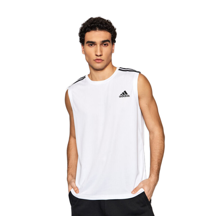 Musculosa de Hombre Adidas Move Sprt 3 Blanco - Negro